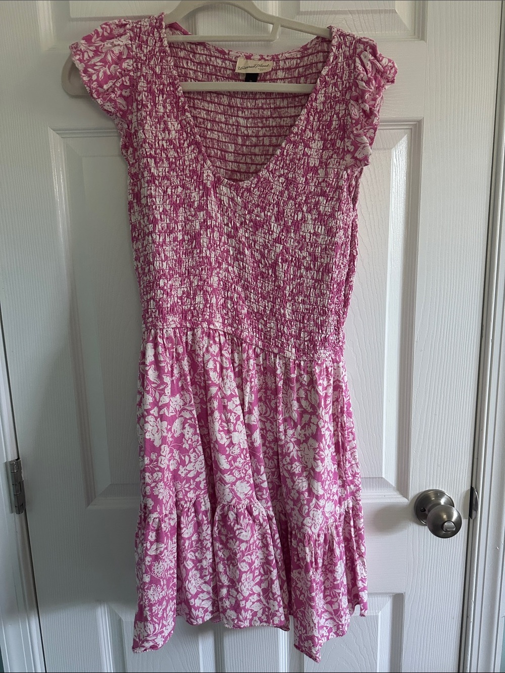 Universal Thread Pink Floral Smocked Summer Dress